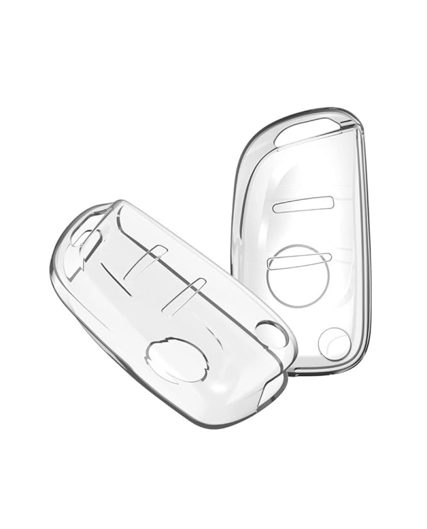 Keycare Clear Transparent TPU Key Cover CL TP 03 | Compatible with Maruti Suzuki Alto K10